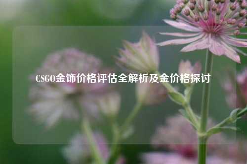 CSGO金饰价格评估全解析及金价格探讨