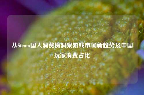 从Steam国人消费榜洞察游戏市场新趋势及中国玩家消费占比