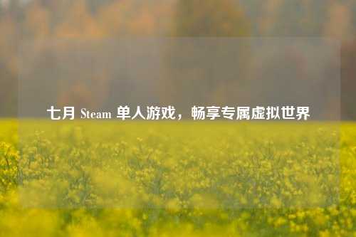 七月 Steam 单人游戏，畅享专属虚拟世界