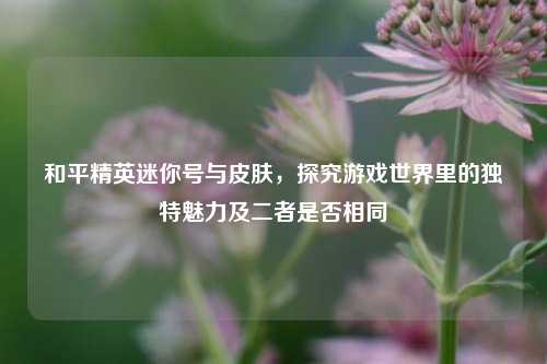 和平精英迷你号与皮肤，探究游戏世界里的独特魅力及二者是否相同
