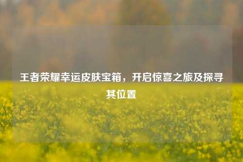 王者荣耀幸运皮肤宝箱，开启惊喜之旅及探寻其位置