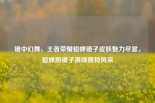 镜中幻舞，王者荣耀貂蝉镜子皮肤魅力尽显，貂蝉照镜子演绎独特风采