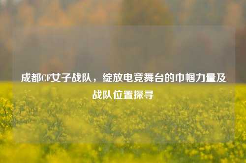成都CF女子战队,绽放电竞舞台的巾帼力量及战队位置探寻