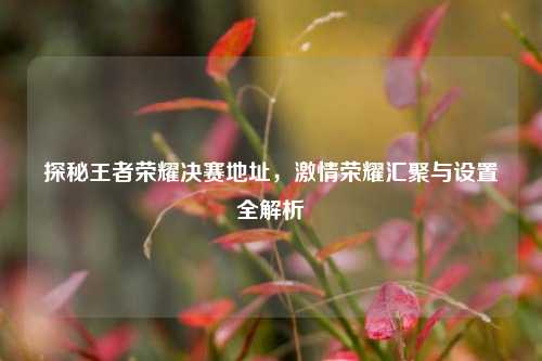 探秘王者荣耀决赛地址，激情荣耀汇聚与设置全解析