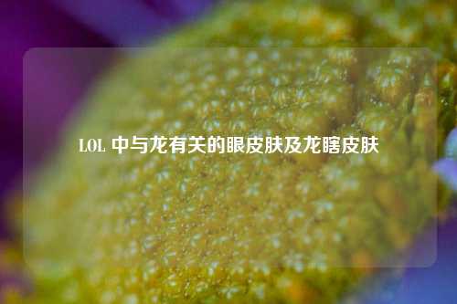 LOL 中与龙有关的眼皮肤及龙瞎皮肤