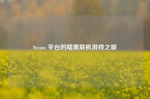 Steam 平台的暗黑联机游戏之旅