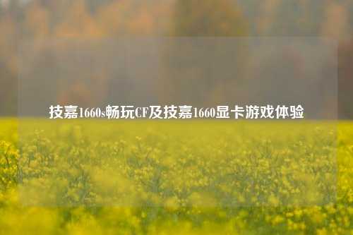 技嘉1660s畅玩CF及技嘉1660显卡游戏体验