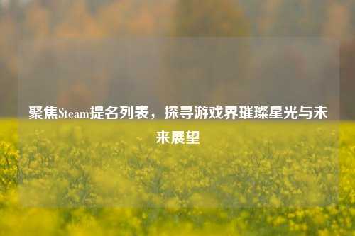 聚焦Steam提名列表,探寻游戏界璀璨星光与未来展望
