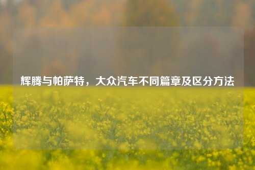 辉腾与帕萨特，大众汽车不同篇章及区分方法