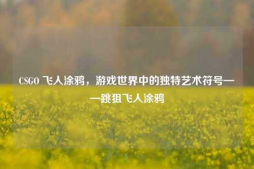 CSGO 飞人涂鸦，游戏世界中的独特艺术符号——跳狙飞人涂鸦
