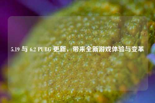 5.19 与 6.2 PUBG 更新，带来全新游戏体验与变革