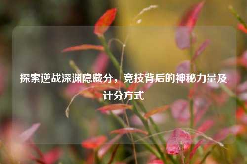 探索逆战深渊隐藏分,竞技背后的神秘力量及计分方式