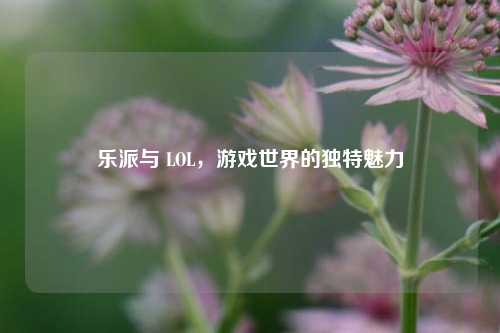乐派与 LOL，游戏世界的独特魅力