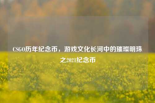 CSGO历年纪念币，游戏文化长河中的璀璨明珠之2021纪念币