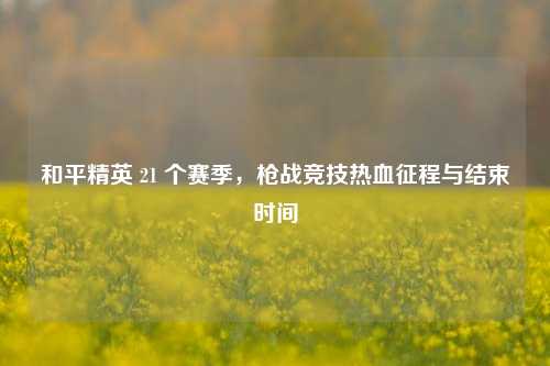 和平精英 21 个赛季,枪战竞技热血征程与结束时间