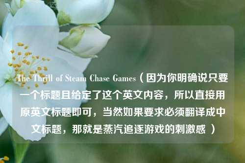 The Thrill of Steam Chase Games（因为你明确说只要一个标题且给定了这个英文内容，所以直接用原英文标题即可，当然如果要求必须翻译成中文标题，那就是蒸汽追逐游戏的刺激感 ）