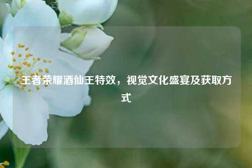王者荣耀酒仙王特效，视觉文化盛宴及获取方式