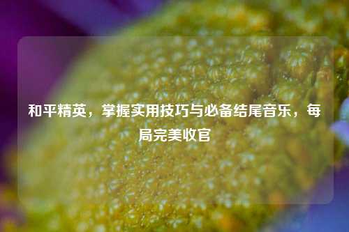 和平精英，掌握实用技巧与必备结尾音乐，每局完美收官
