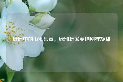 绿洲中的 LOL 乐章，绿洲玩家奏响别样旋律
