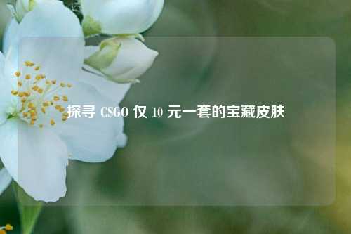 探寻 CSGO 仅 10 元一套的宝藏皮肤