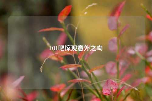 LOL吧惊现意外之吻