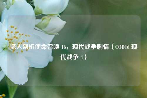 深入剖析使命召唤 16，现代战争剧情（COD16 现代战争 4）