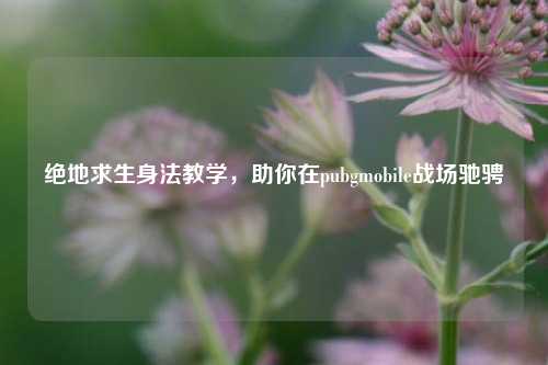 绝地求生身法教学，助你在pubgmobile战场驰骋
