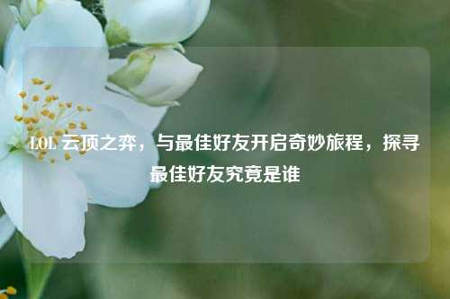 LOL 云顶之弈，与最佳好友开启奇妙旅程，探寻最佳好友究竟是谁
