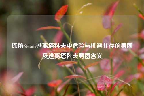 探秘Steam逃离塔科夫中危险与机遇并存的男团及逃离塔科夫男团含义