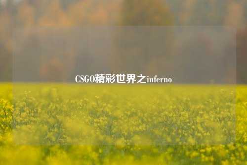 CSGO精彩世界之inferno