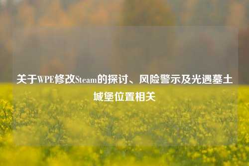 关于WPE修改Steam的探讨、风险警示及光遇墓土城堡位置相关