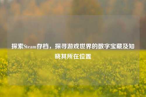 探索Steam存档,探寻游戏世界的数字宝藏及知晓其所在位置