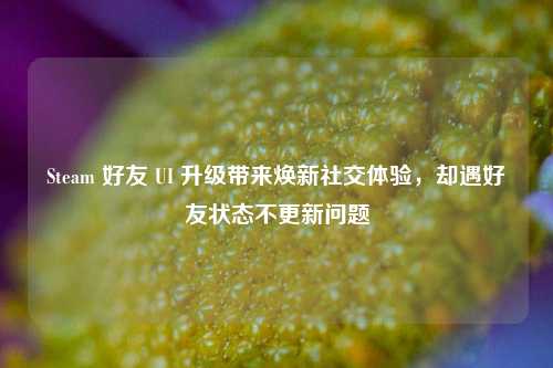 Steam 好友 UI 升级带来焕新社交体验,却遇好友状态不更新问题