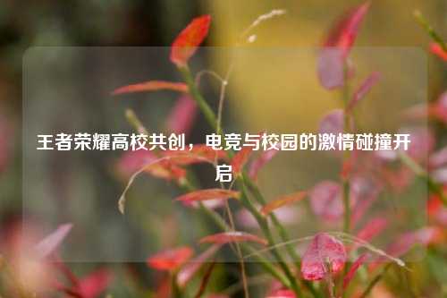 王者荣耀高校共创,电竞与校园的激情碰撞开启