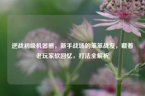 逆战初级机器熊，新手战场的笨笨战友，藏着老玩家软回忆，打法全解析