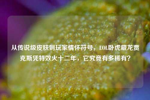 从传说级皮肤到玩家情怀符号，LOL卧虎藏龙贾克斯凭特效火十二年，它究竟有多稀有？