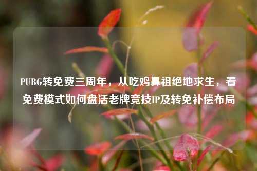 PUBG转免费三周年,从吃鸡鼻祖绝地求生,看免费模式如何盘活老牌竞技IP及转免补偿布局