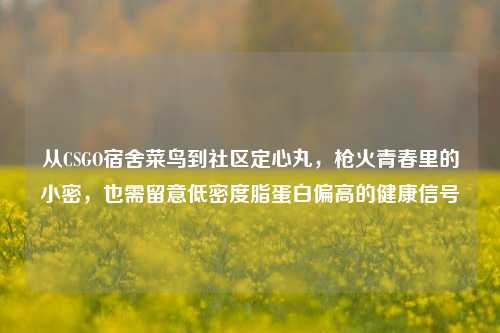 从CSGO宿舍菜鸟到社区定心丸，枪火青春里的小密，也需留意低密度脂蛋白偏高的健康信号