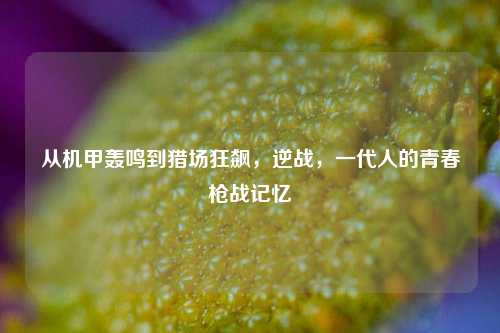 从机甲轰鸣到猎场狂飙，逆战，一代人的青春枪战记忆