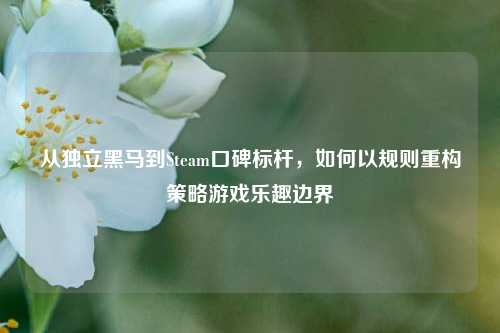 从独立黑马到Steam口碑标杆，如何以规则重构策略游戏乐趣边界