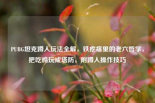 PUBG坦克蹲人玩法全解,铁疙瘩里的老六哲学,把吃鸡玩成塔防,附蹲人操作技巧