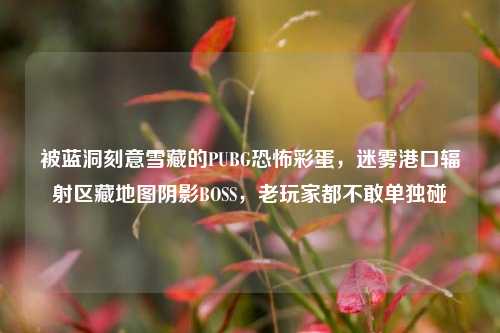 被蓝洞刻意雪藏的PUBG恐怖彩蛋，迷雾港口辐射区藏地图阴影BOSS，老玩家都不敢单独碰