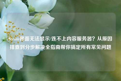 Steam界面无法显示/连不上内容服务器？从原因排查到分步解决全指南帮你搞定所有常见问题