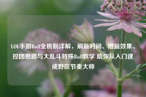LOL手游Buff全机制详解，刷新时间、增益效果、控团思路与大乱斗特殊Buff教学 助你从入门速成野区节奏大师