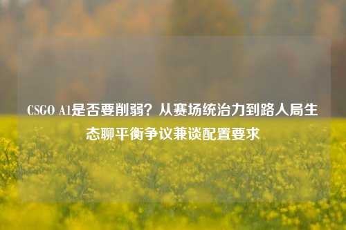 CSGO A1是否要削弱?从赛场统治力到路人局生态聊平衡争议兼谈配置要求