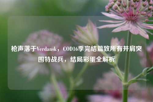 枪声落于Verdansk，COD16季完结篇致所有并肩突围特战兵，结局彩蛋全解析