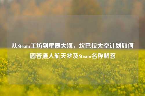 从Steam工坊到星辰大海,坎巴拉太空计划如何圆普通人航天梦及Steam名称解答