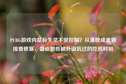 PUBG游戏内鼠标失灵不受控制?从落地成盒到排查修复,盘点那些被外设坑过的吃鸡时刻