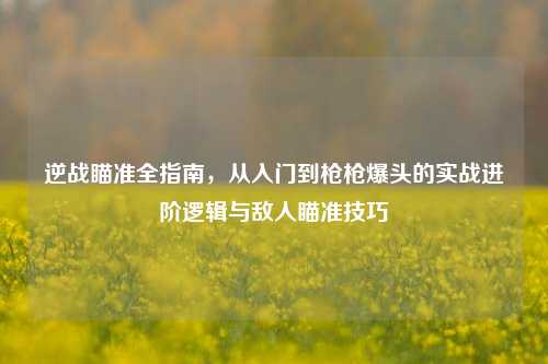 逆战瞄准全指南,从入门到枪枪爆头的实战进阶逻辑与敌人瞄准技巧