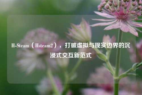 H-Steam(Hsteam2),打破虚拟与现实边界的沉浸式交互新范式